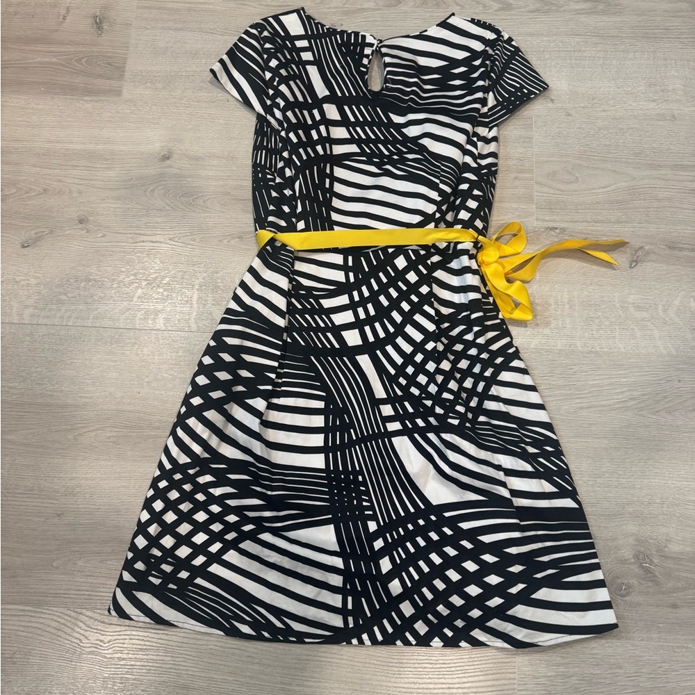 NWT Spense | Black & White Abstract Print Dress | Size 14 - Picture 5 of 5